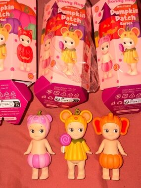 Sonny Angel Pumpkin Patch Mini Figure Set Panda, Mouse, Elephant